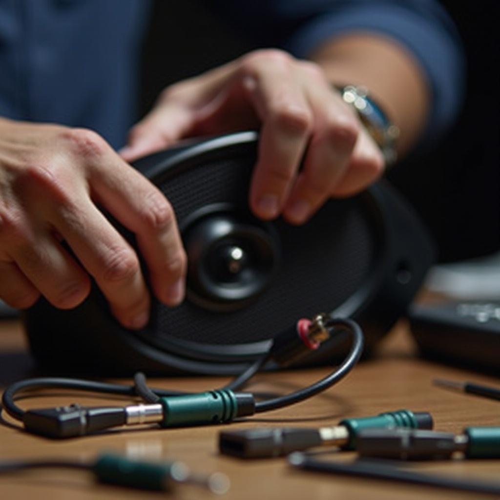 cómo conectar un altavoz a un conector de 3.5 mm