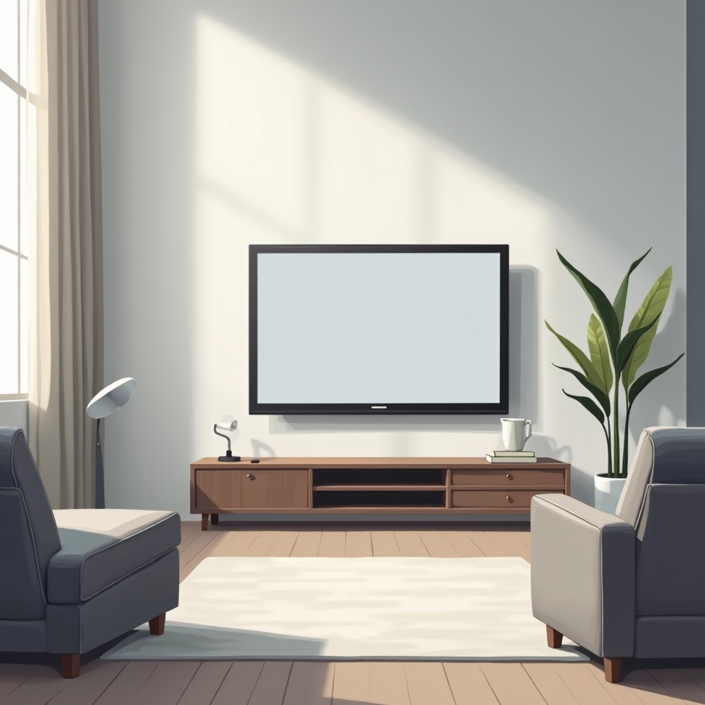 kulay-abong screen ng tv