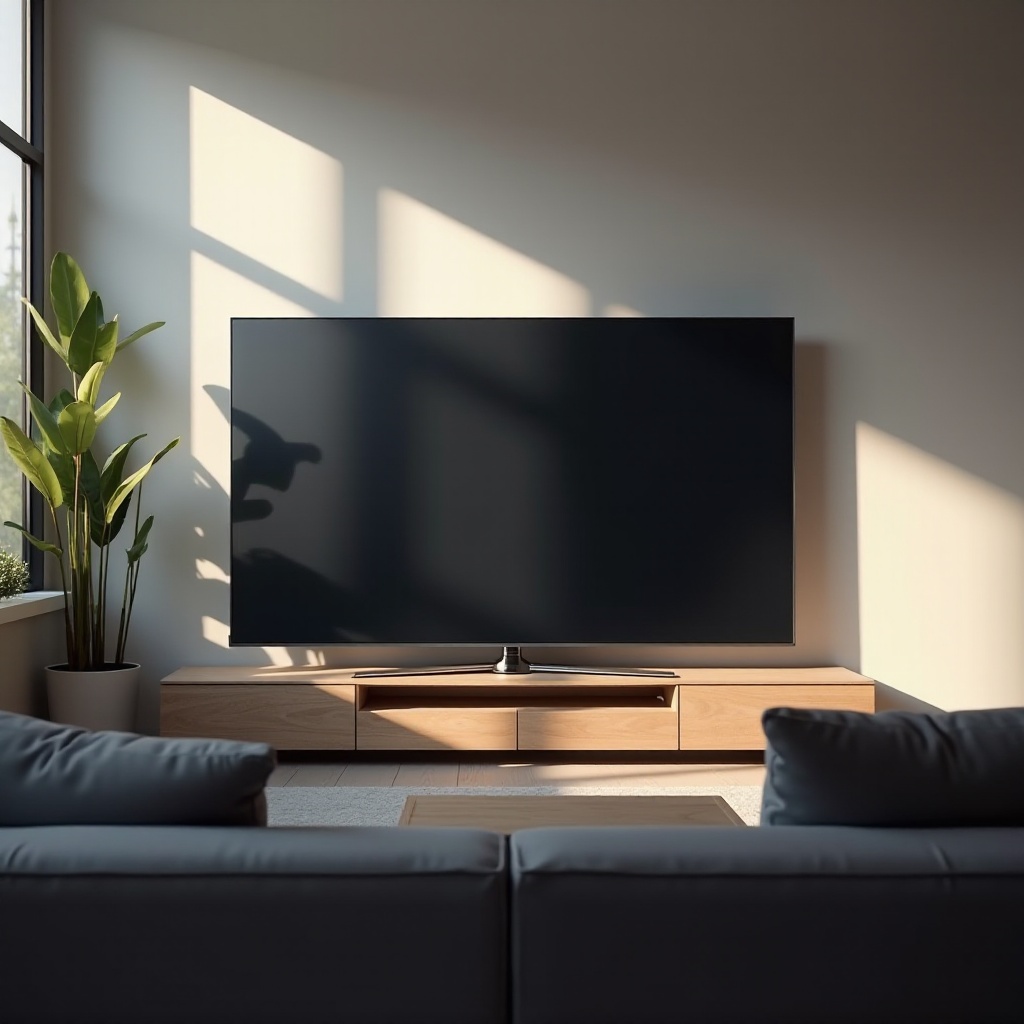 ztemněná obrazovka televizoru Samsung