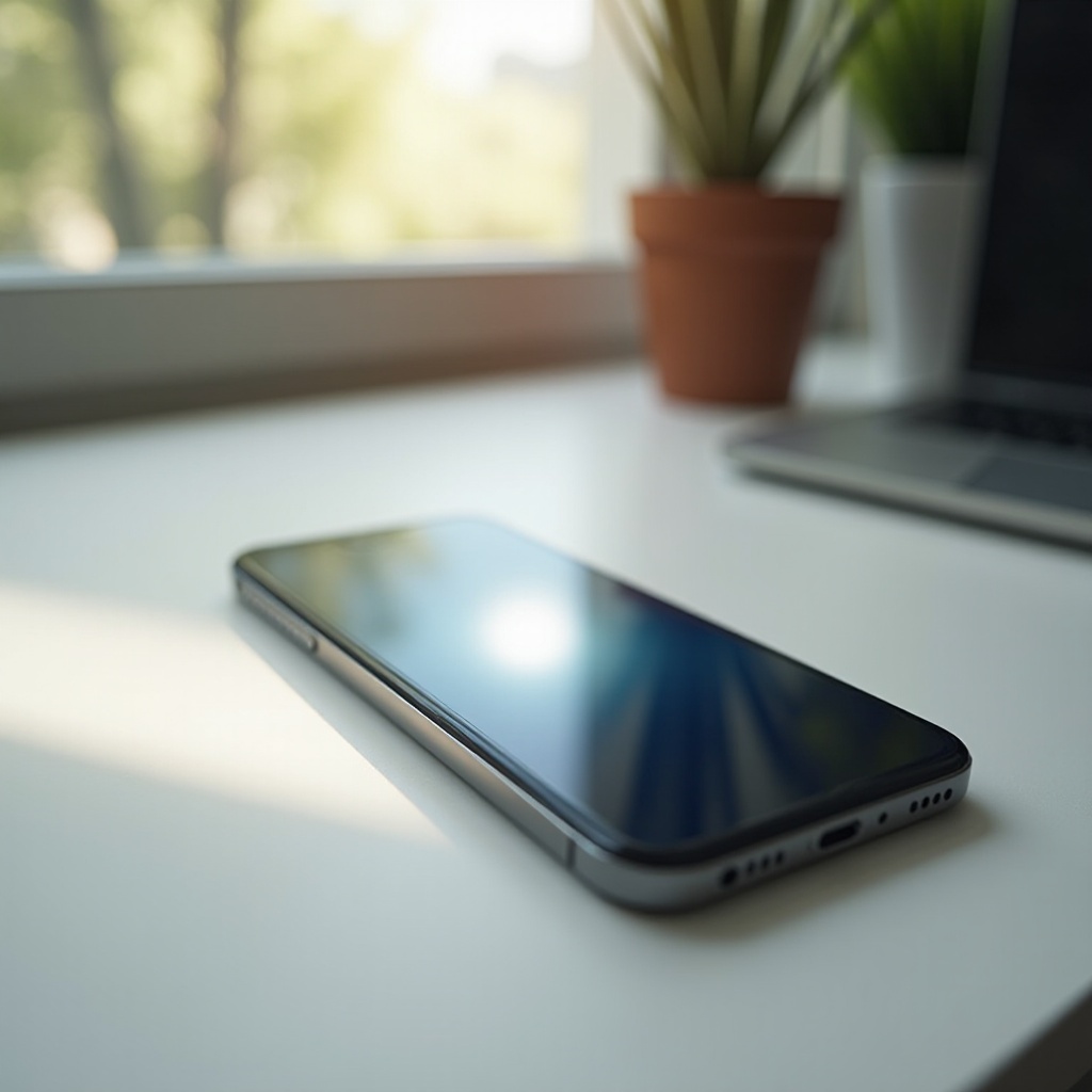 světlá skvrna na obrazovce iPhone