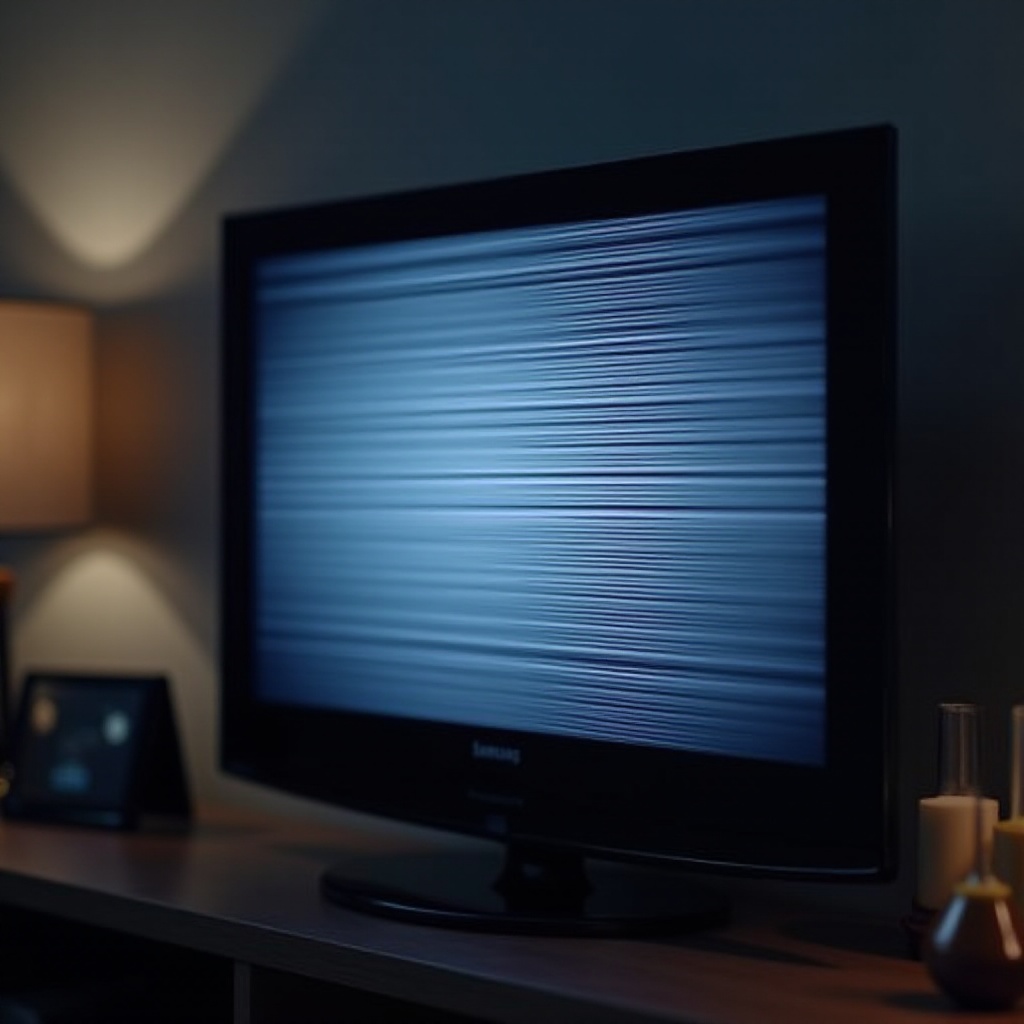 solución para líneas en la pantalla del televisor Samsung