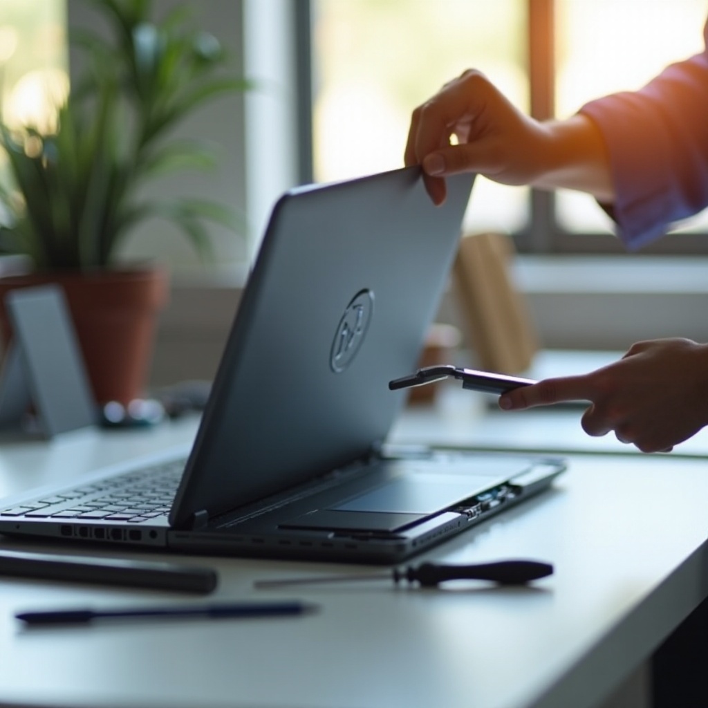 paano palitan ang baterya ng laptop na Dell