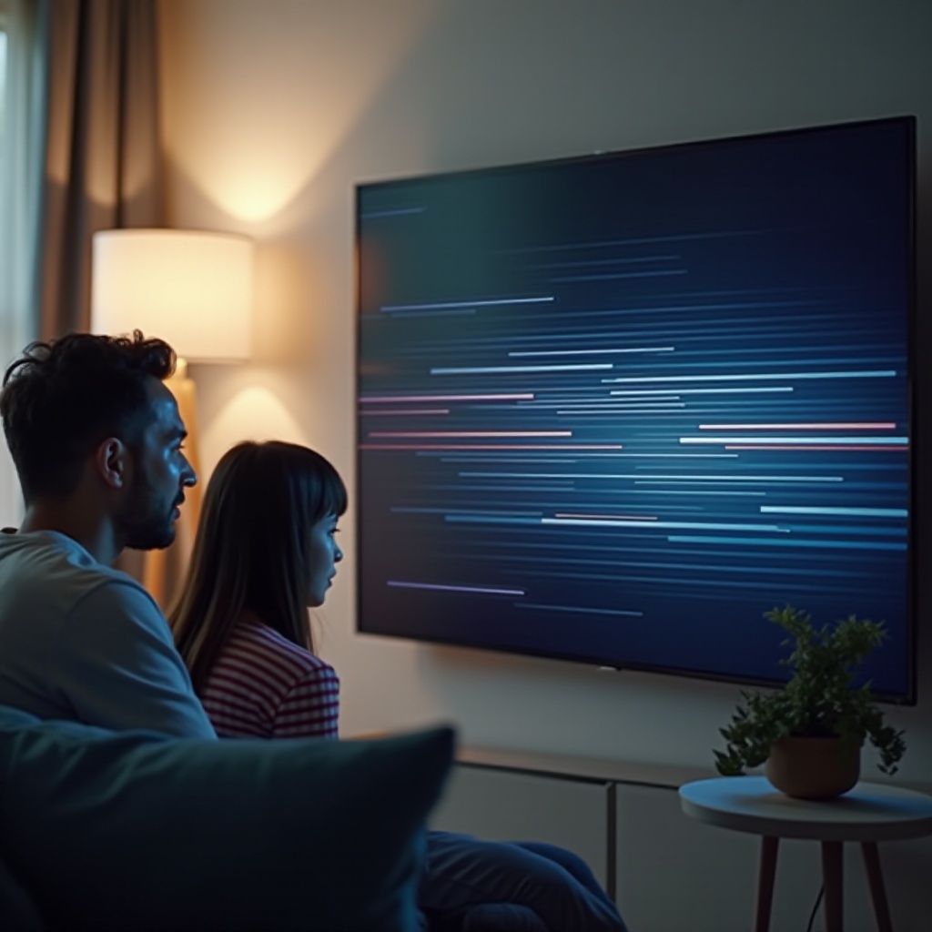 ayusin ang mga linya sa screen ng Samsung TV