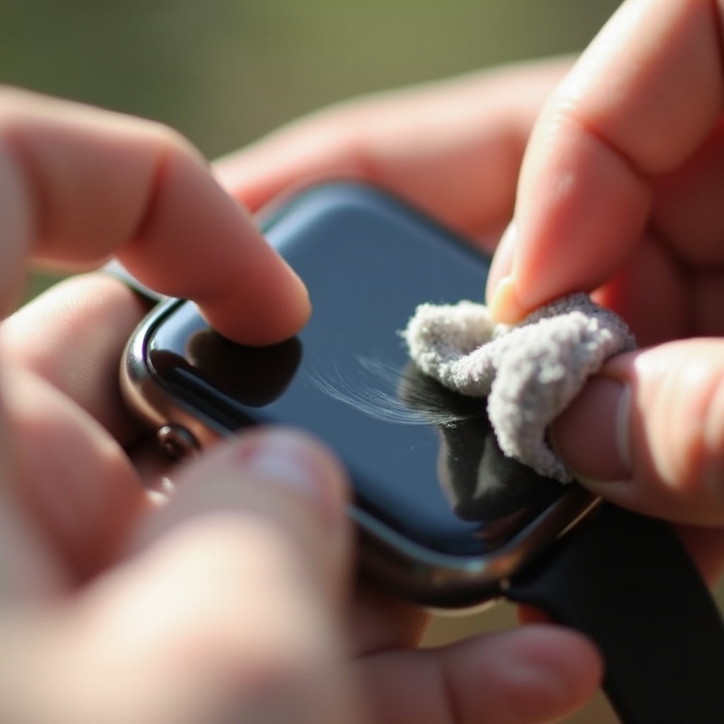 jak odstranit škrábance ze skla chytrých hodinek