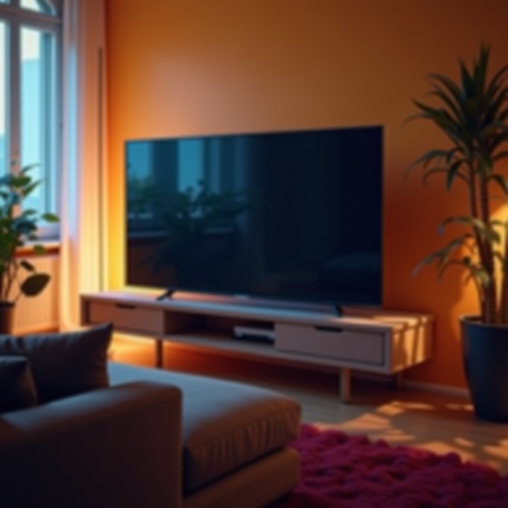 pantalla atenuada de televisor Samsung