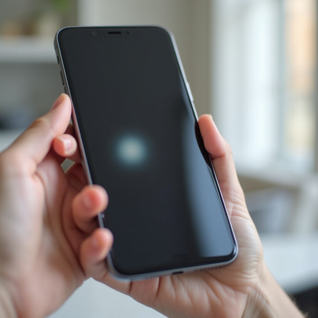 mancha de luz en la pantalla del iPhone