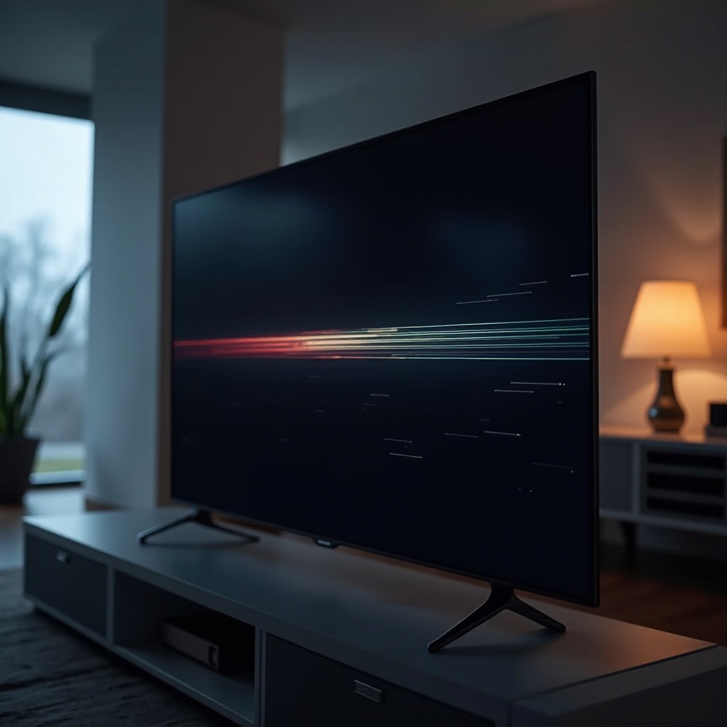 إصلاح خطوط على شاشة تلفزيون سامسونج