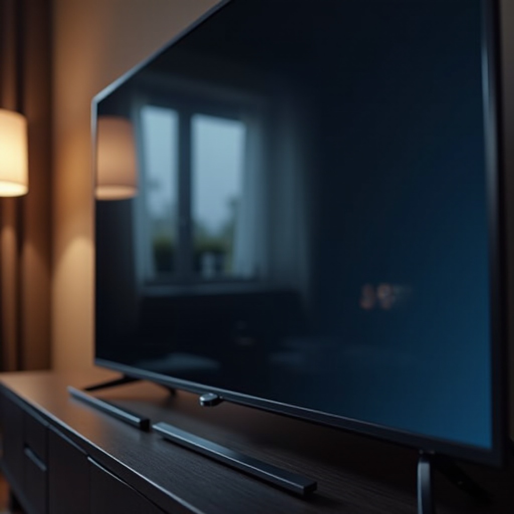 madilim na screen ng Samsung TV