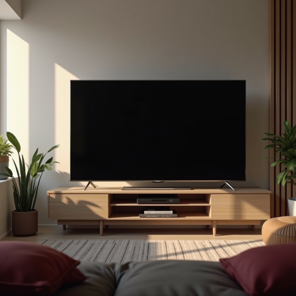 شاشة تلفاز إل جي سوداء