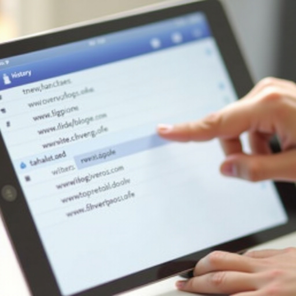 كيفية العثور على التاريخ في Safari على iPad