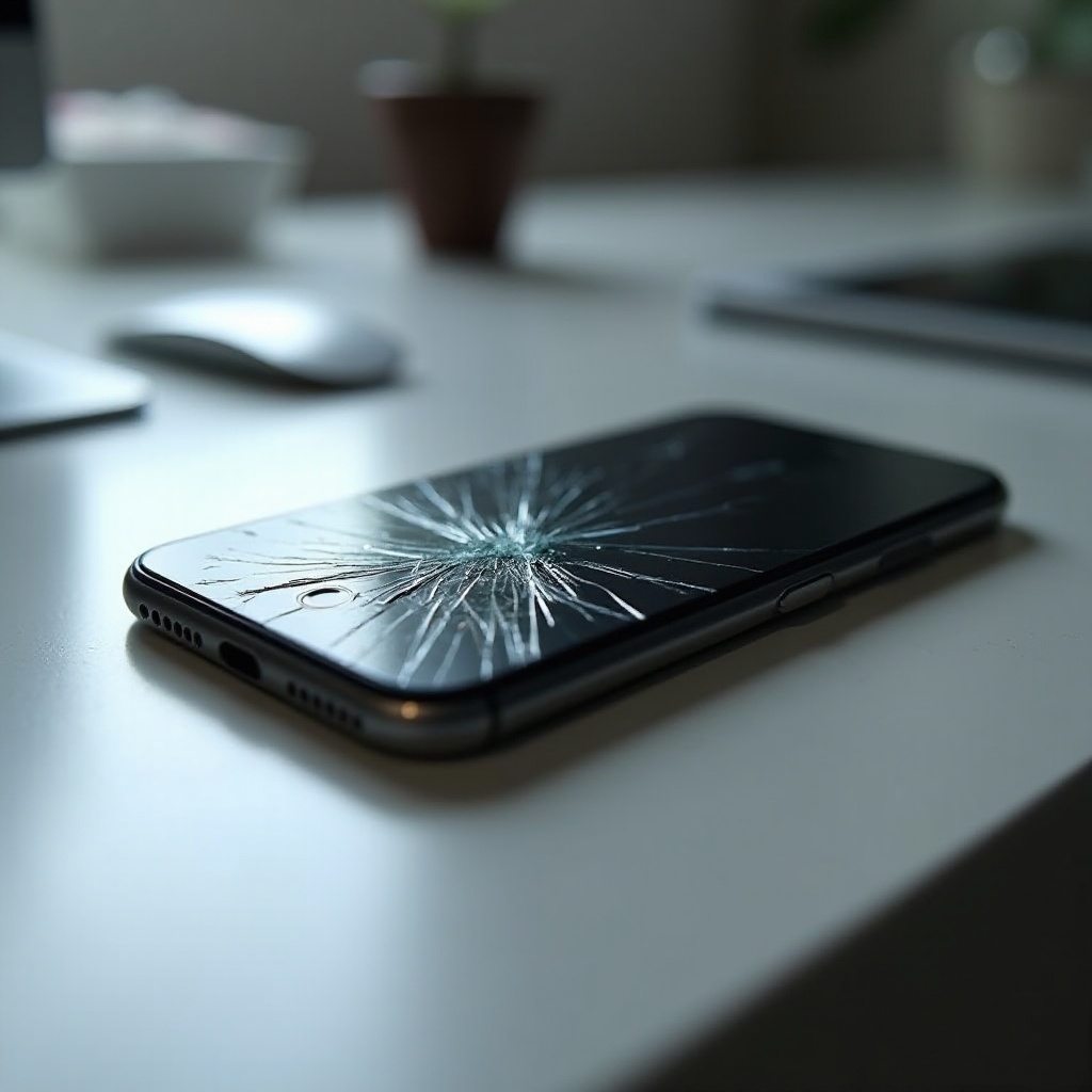 vidrio de cámara de iPhone roto