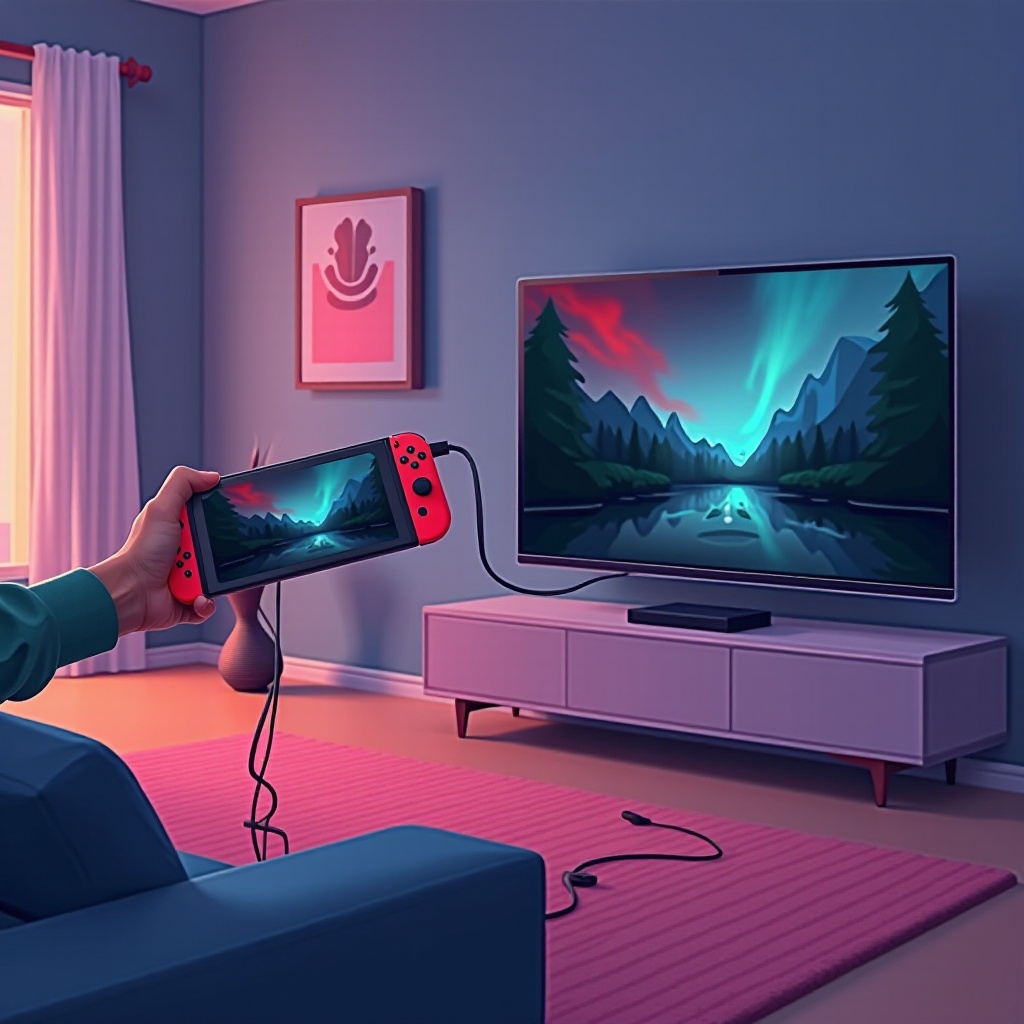 nintendo switch oled připojit k televizi