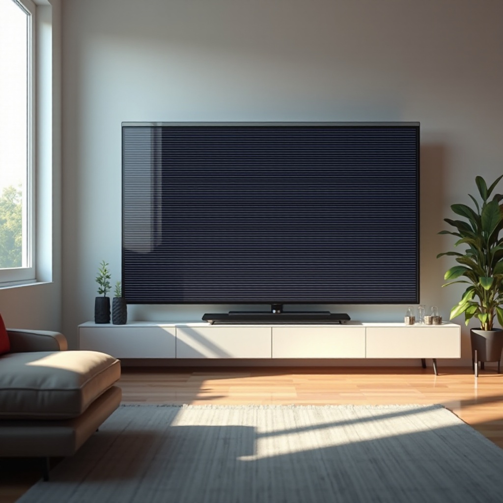 líneas blancas en la pantalla de televisión